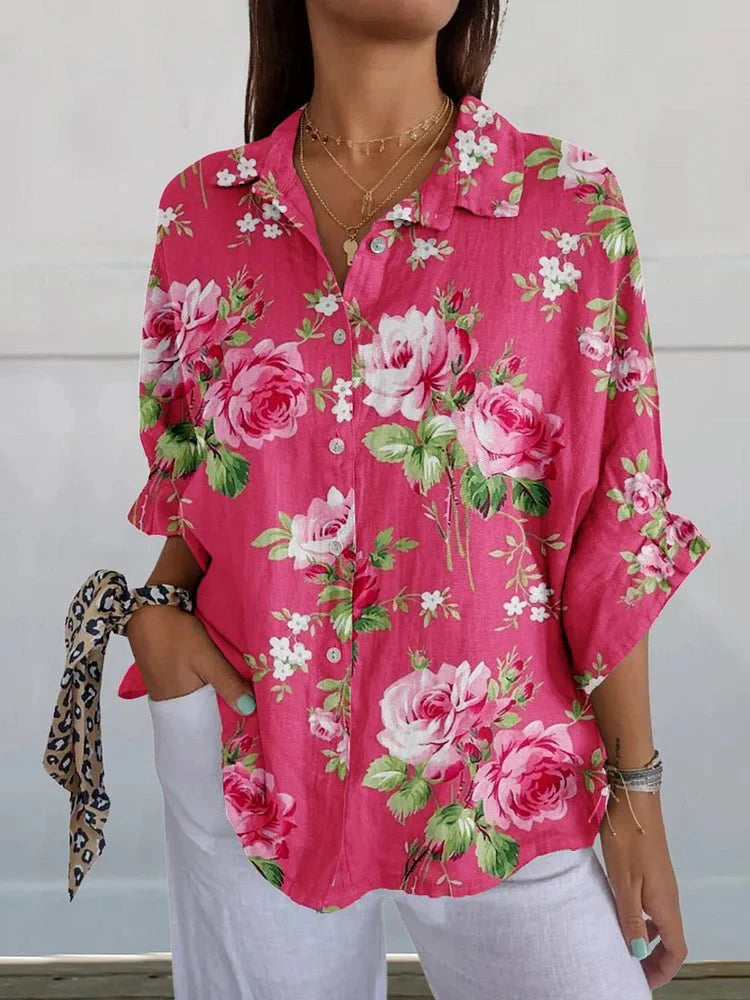 Luna | Blusa floral rosa