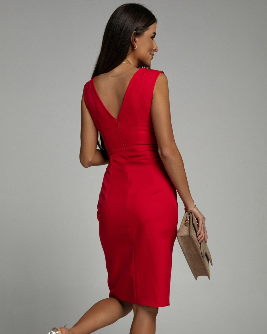 Daisy | V Neck Slit Dress