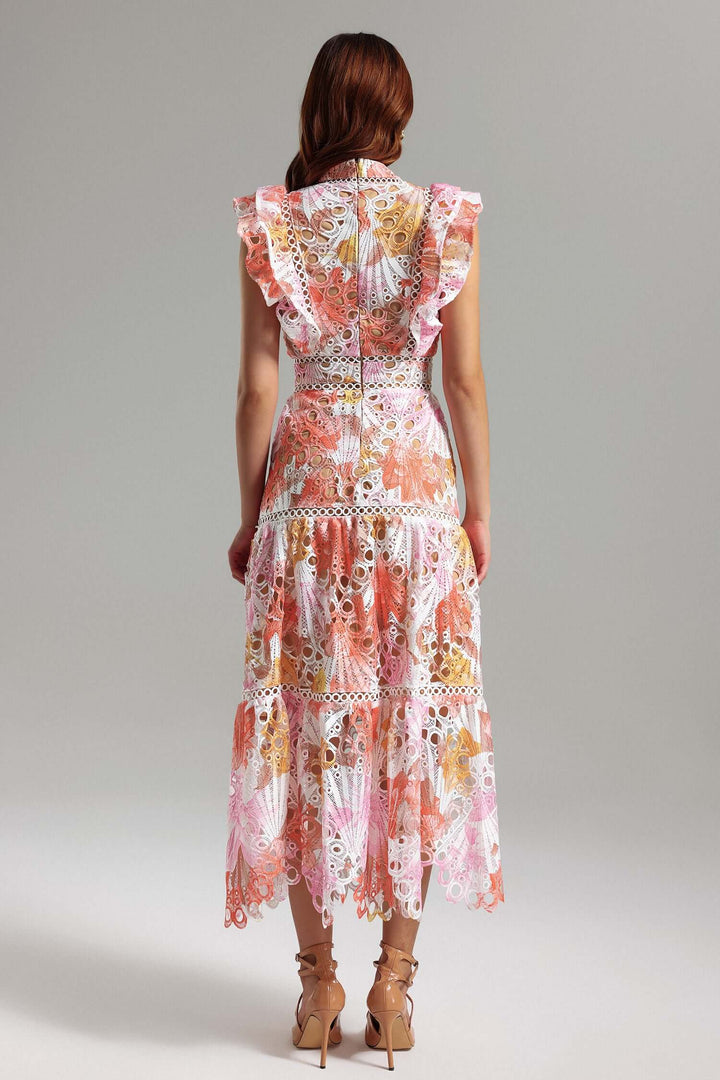 Serena™| Vestido largo calado