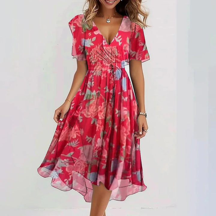 Celeste™| Vestido de manga corta