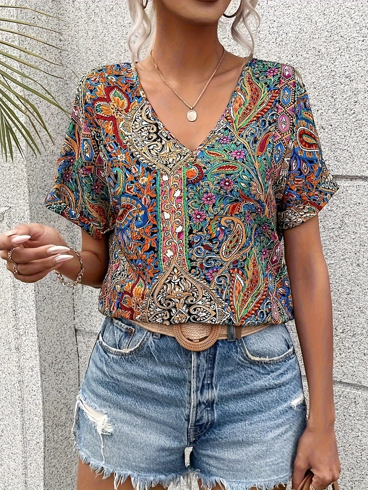 Zyra™ | Blusa con cuello en V