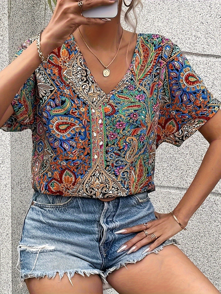 Zyra™ | Blusa con cuello en V