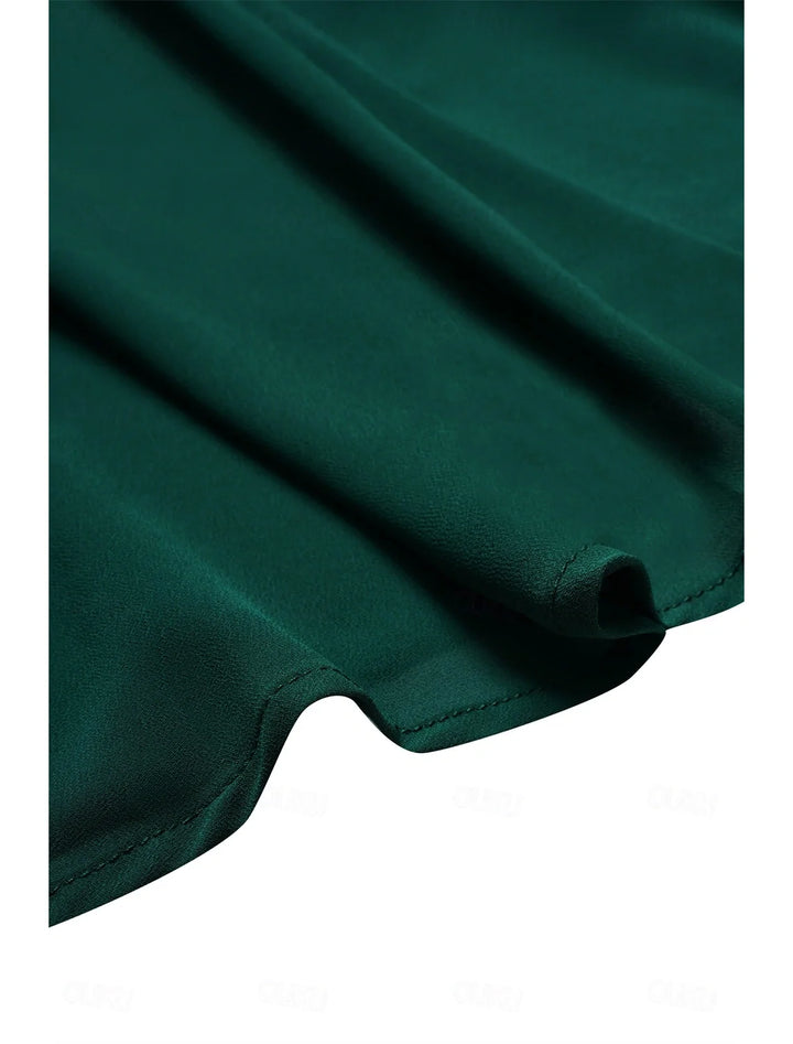 Elyiane™ | Elegante vestido largo de gasa con volantes