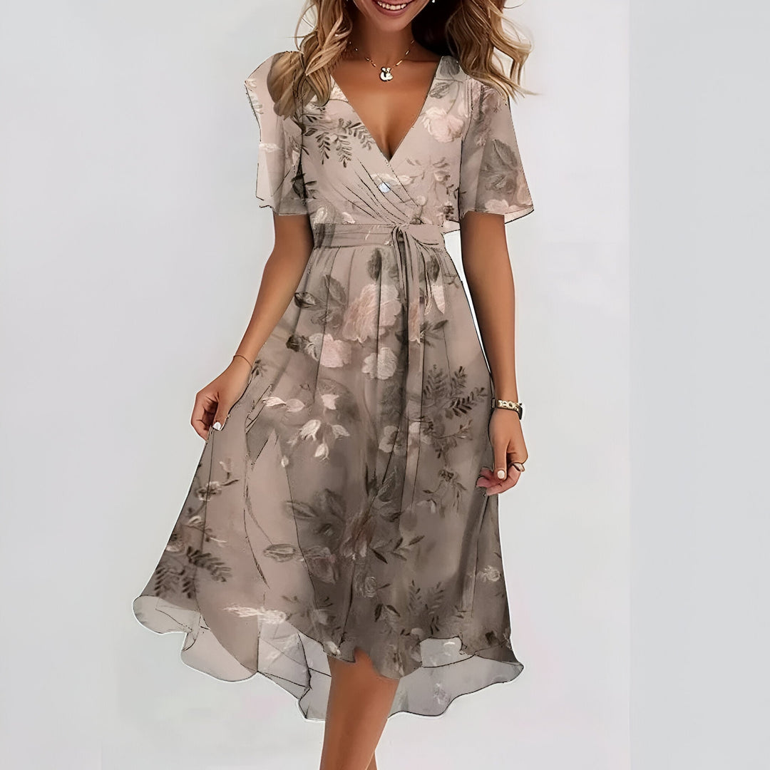Celeste™| Vestido de manga corta