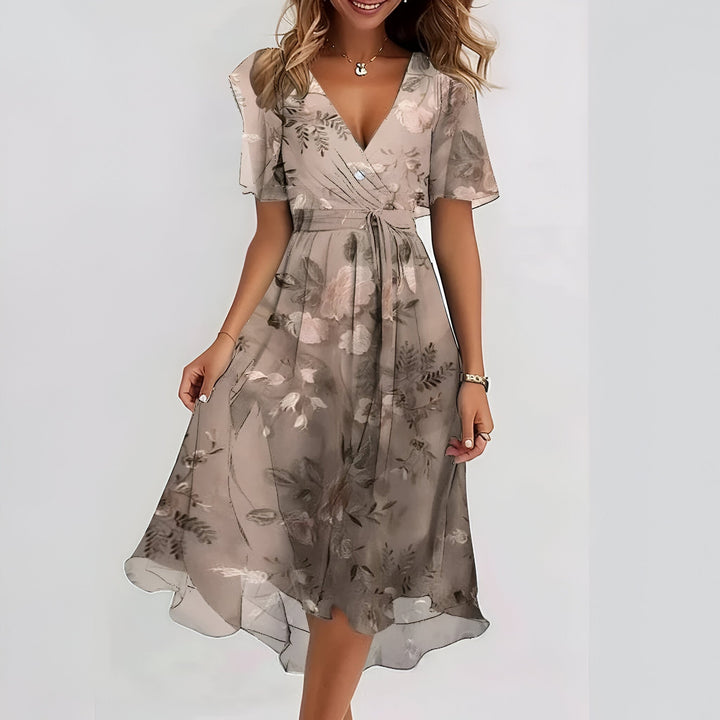 Celeste™| Vestido de manga corta
